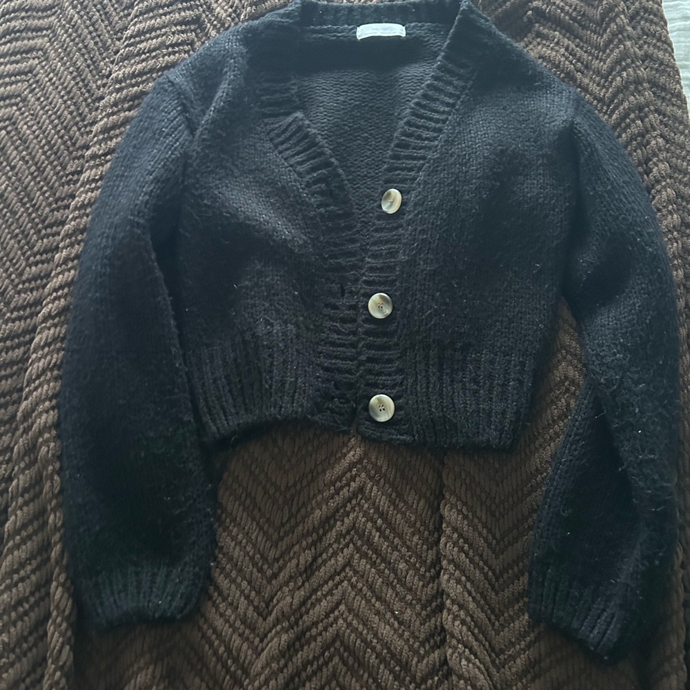 Oak & Fort Cropped Cardigan